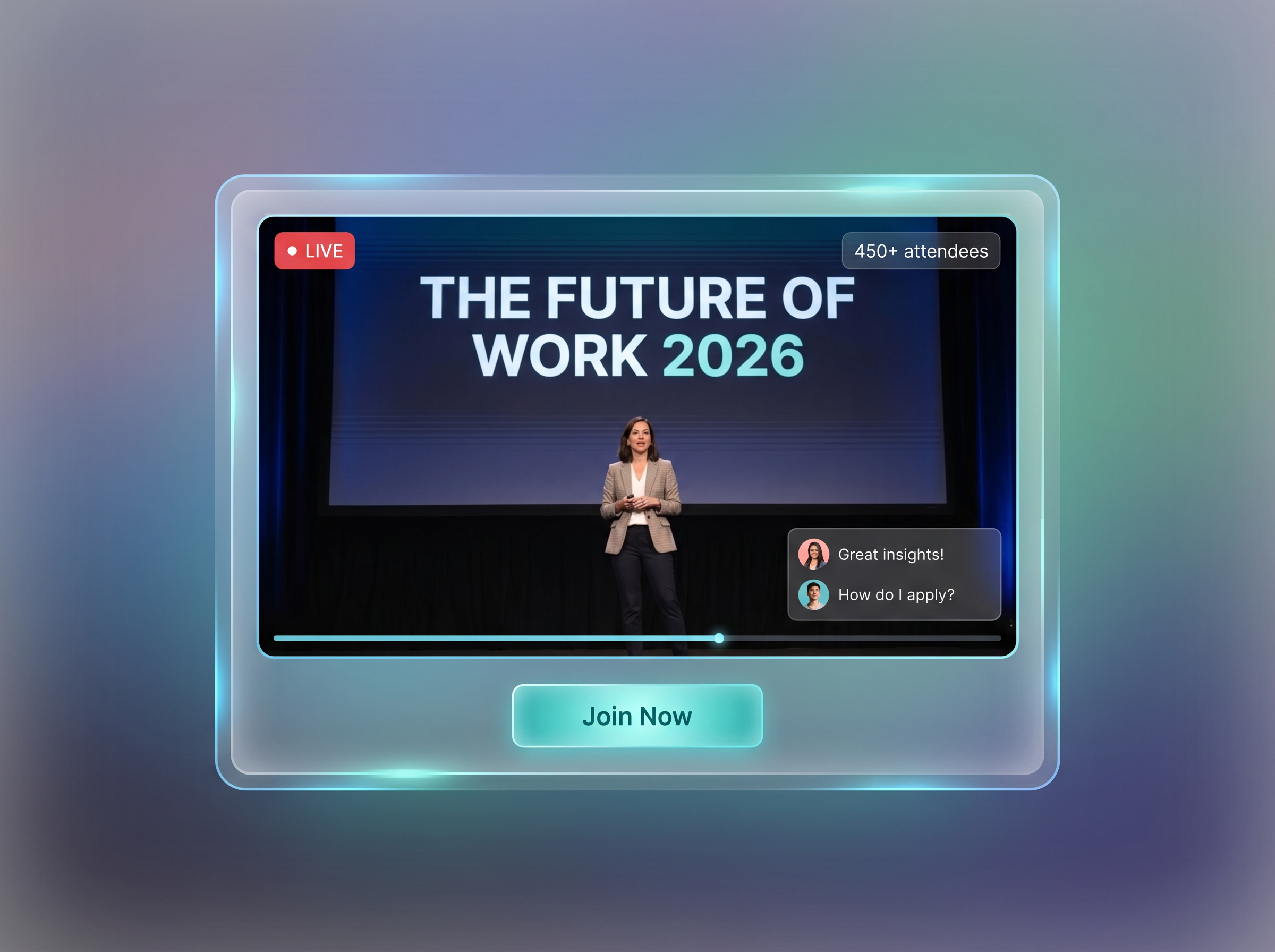 EasyVirtualFair live webinar with Q&A panel and webinar schedule